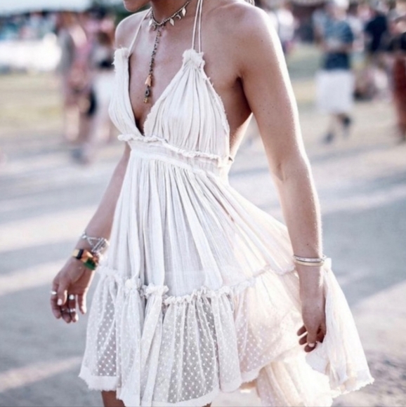 Free People Dresses & Skirts - Free People Ivory 100 Degree Boho Summer Dress